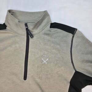 Kingsland Equestrian Ladies 1/4 Zip Training Shirt Tan Brown Sz Med